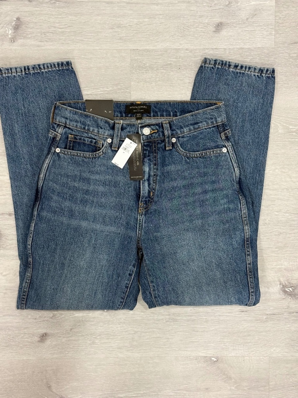 NWT Banana Republic Curvy Straight High Rise Ankle Jeans Size 27/4